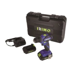 IRIMO Kit de Taladro Atornillador 18V a batería 40 Nm con maletín