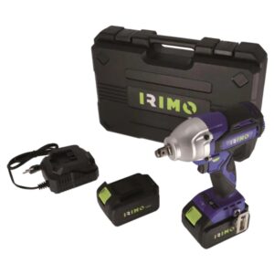 IRIMO Kit de Pistola de Impacto 18v a batería 650 Nm con maletín