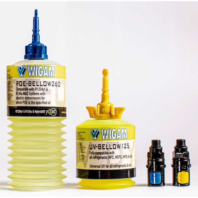 KIT DE ENVASES HERMÉTICOS ACEITE POE ( 260 ml ) Y ADITIVO ( 125 ML ) HERMETIC-KIT WIGAM 12001069K